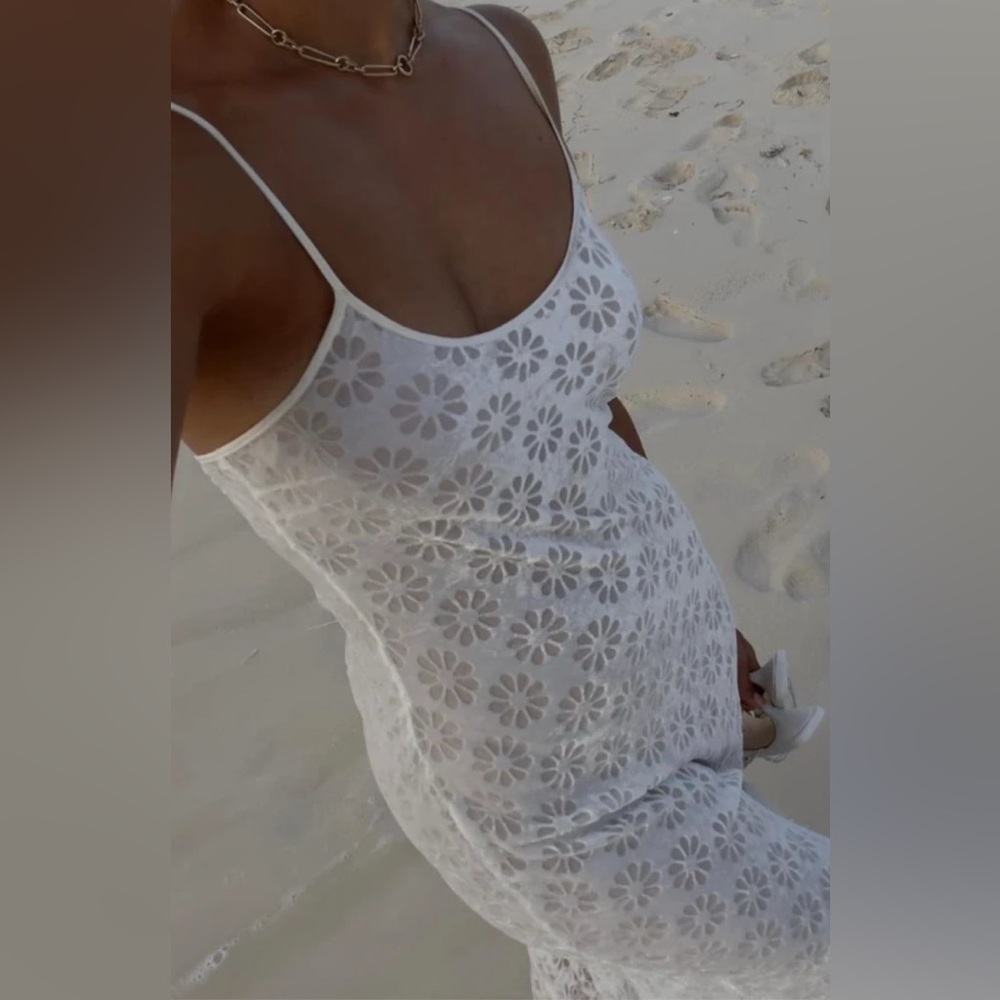 Realisation Par x Claudia Schiffer THE CLEMENTINE in Super Daisy Ivory Size XXS